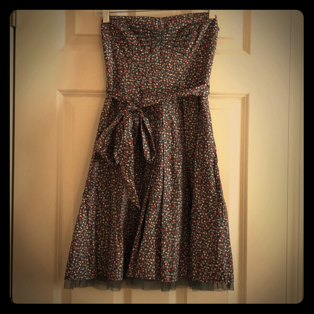 BNWT American Eagle Floral Strapless Dress Size 0